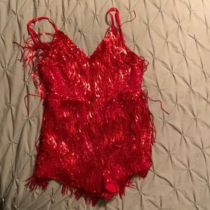 Red romper